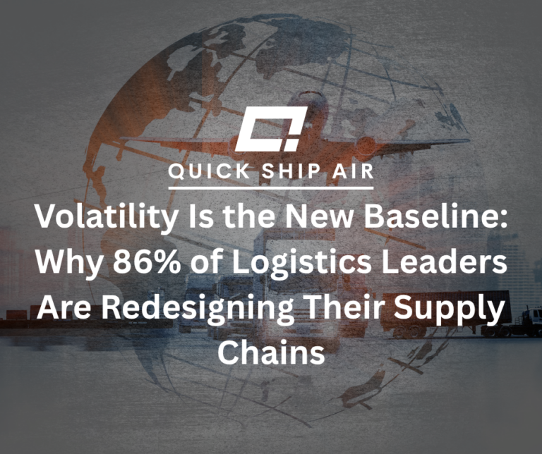 Volatility Is the New Baseline: Why 86% of Logistics Leaders Are Redesigning Their Supply Chains